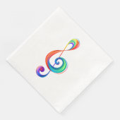 Serviette En Papier Clé arc-en-ciel (Coin)