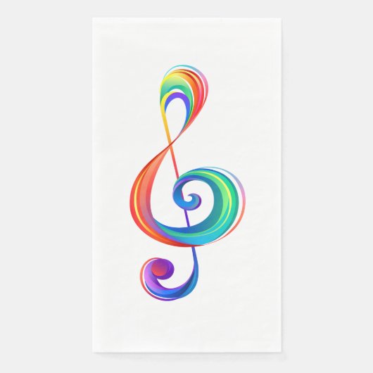 Serviette En Papier Clé arc-en-ciel (Devant)