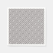 Serviette En Papier Clé grecque classique Carré Motif Swirl (Devant)
