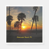 Serviette En Papier Clearwater Beach, Floride Sunset (Devant)