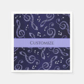 Serviette En Papier Clefs en Arbre Bleu Stylo Personnaliser les servie (Devant)