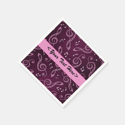 Serviette En Papier Clefs en Arbre rose Stylo Personnaliser les servie (Coin)