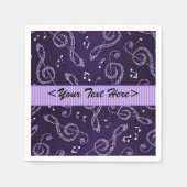 Serviette En Papier Clefs pourpres En Arbre Stylo Personnaliser Napkin (Devant)