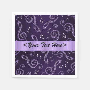 Serviette En Papier Clefs pourpres En Arbre Stylo Personnaliser Napkin