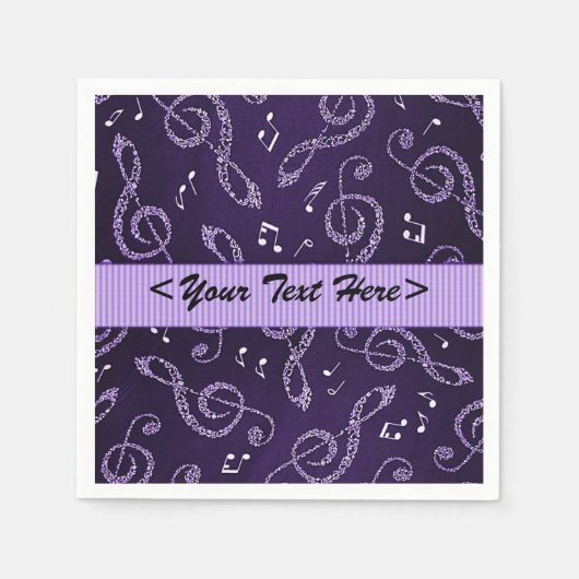Serviette En Papier Clefs pourpres En Arbre Stylo Personnaliser Napkin (Devant)