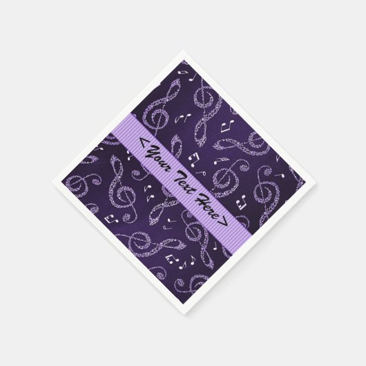 Serviette En Papier Clefs pourpres En Arbre Stylo Personnaliser Napkin (Coin)