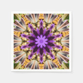 SERVIETTE EN PAPIER CLEMATIS (Devant)