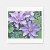 Serviette En Papier Clematis violet (Devant)