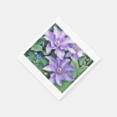 Serviette En Papier Clematis violet (Coin)