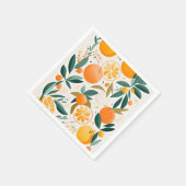 Serviette En Papier Clementine mandarine (Coin)