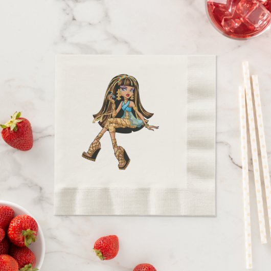 Serviette En Papier Cleo Napkins (En situation)