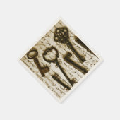 Serviette En Papier Clés Anciennes (Coin)