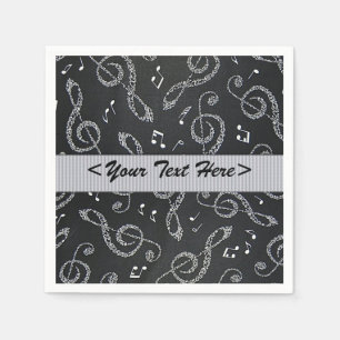 Serviette En Papier Clés Argent Arbre Style Personnaliser les serviett