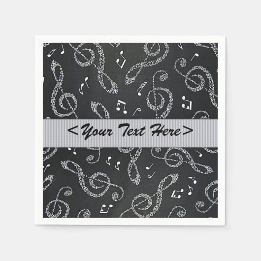 Serviette En Papier Clés Argent Arbre Style Personnaliser les serviett (Devant)