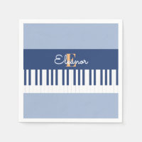 Clés de piano de Monogramme musicale de clavier