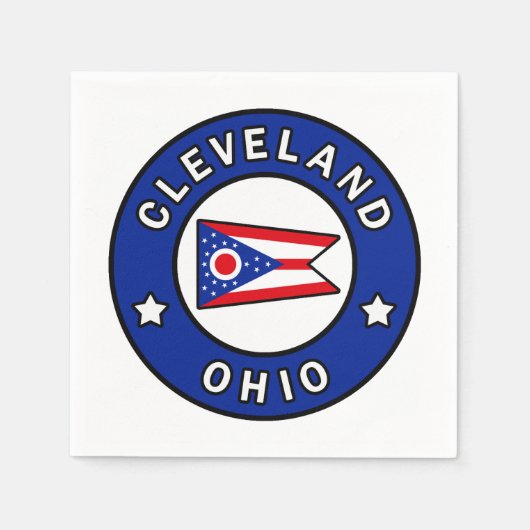 Serviette En Papier Cleveland Ohio (Devant)