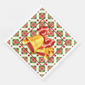 Serviette En Papier Cloches d'or (Coin)