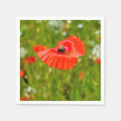Serviette En Papier Closeup of poppies (Devant)