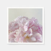Serviette En Papier Closeuse de pivoine rose pâle (Devant)