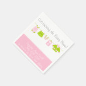 Serviette En Papier Clothesline Girl Baby shower Party (Coin)