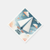 Serviette En Papier Cloud 9 Vols Enfants Sky Joy Avion 1er Anniversair (Coin)