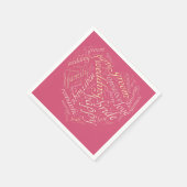 Serviette En Papier Cloud de mot mariage (Coin)