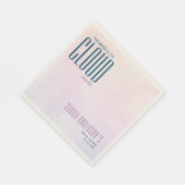 Serviette En Papier Cloud Neuf Élégante Fête des mariées Dreamy (Coin)