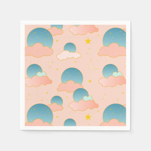 Serviette En Papier Cloud Neuf Vibes (Devant)
