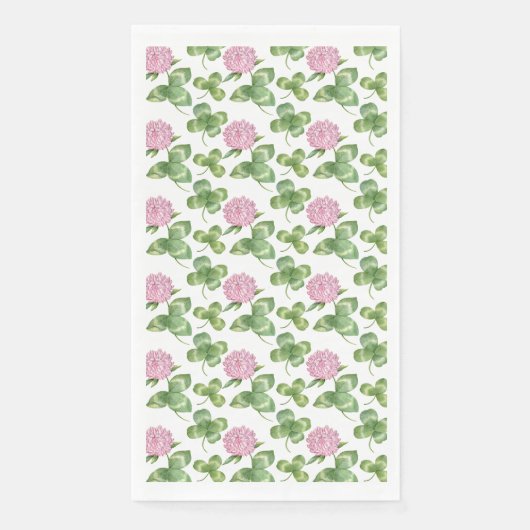 Serviette En Papier Clover violet | Saint Patrick's Day (Devant)