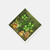 Serviette En Papier Clovers Whimsical et Gnomes de Leprechaun irlandai (Coin)