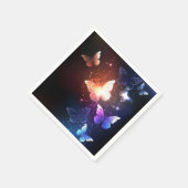 Serviette En Papier Clowing Night Butterflies (Coin)