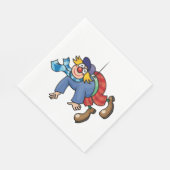 Serviette En Papier Clown Comique Pendu à l'Envers (Coin)
