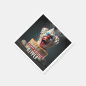 Serviette En Papier Clown effrayant thème personnalisable serviettes d (Coin)