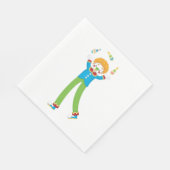 Serviette En Papier Clown en jonglage (Coin)