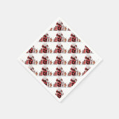 Serviette En Papier clown et amis prennent leur arc (Coin)