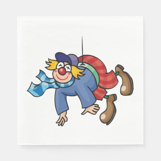 Serviette En Papier Clowns autour (Devant)