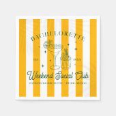 Serviette En Papier Club Cocktail d'été | Bachelorette (Devant)