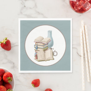 Serviette En Papier club de lecture mignon 