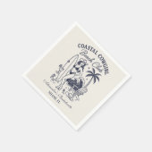 Serviette En Papier Club de plage Coastal Cowgirl Bachelorette (Coin)