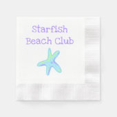 Serviette En Papier Club de plage Starfish (Devant)