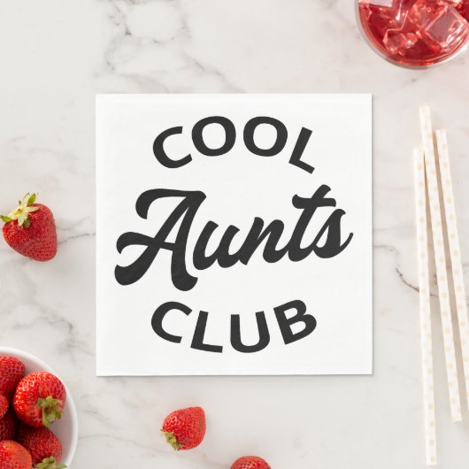 Serviette En Papier Club des Aunts cool I (En situation)