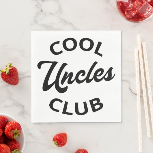 Serviette En Papier Club des oncles cool I (En situation)