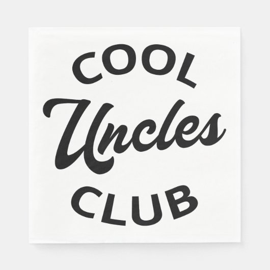 Serviette En Papier Club des oncles cool I (Devant)