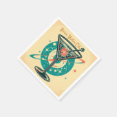 Serviette En Papier Club Martini atomique (Coin)