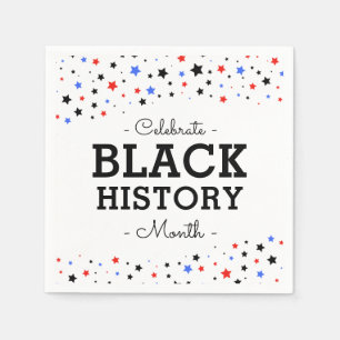 Serviette En Papier Cluster d'étoiles   Célébrer l'histoire des Noirs 