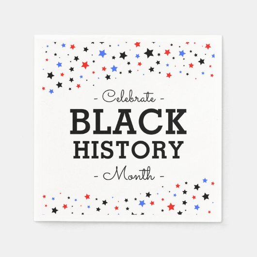 Serviette En Papier Cluster d'étoiles | Célébrer l'histoire des Noirs (Devant)
