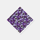 Serviette En Papier Clusters de panneaux blancs violets : Harmonieux g (Coin)