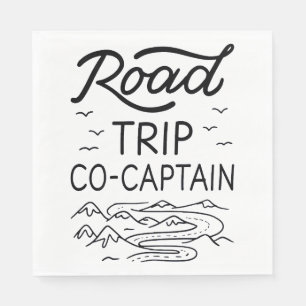 Serviette En Papier Co-capitaine I du voyage routier