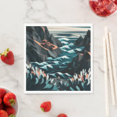 Serviette En Papier Coastal (En situation)