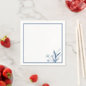 Serviette En Papier Coastal Botanical | Soft Blue (En situation)